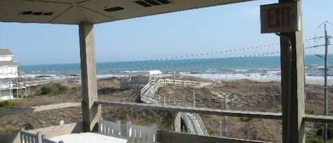 View of ocean from building 22