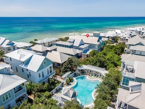 Aerial  Views - Steps from the Beach and Community Pool