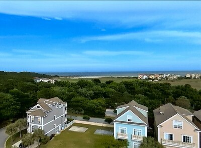 Ariel View of House And Beach
