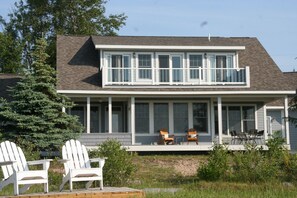 Enjoy the view from multiple decks and adirondacks