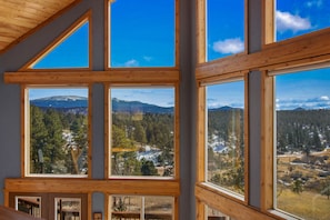 Grand Views through over 20' of windows lets you feel a part of nature!