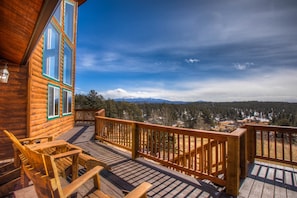Views galore with 1300 sqft of deck and 1100 sqft of patio to enjoy the outdoors