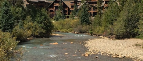 beautiful Snake River flowing in front of condo