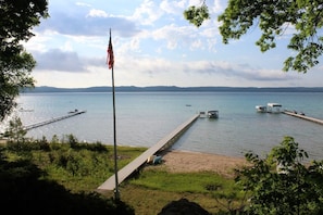 View of lake from living room