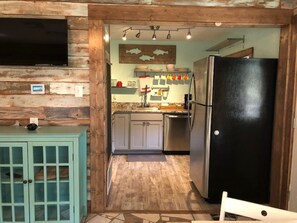 living area looking into kitchen