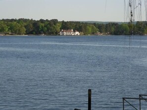 Unobstructed view of Lake Hamilton while sitting on the deck