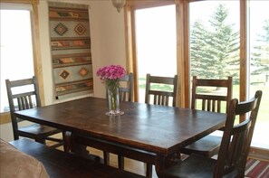 Enjoy a casual meal watching the sunset and its afterglow on Mt. Baldy.