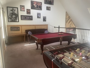 Game room in the loft