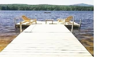Our beach-dock and raft