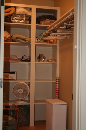 Walk-in closet from the Master Bedroom