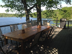 View from Deck (large table w/ built in coolers seats 10)