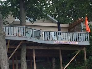 Large deck overlooking the water!
