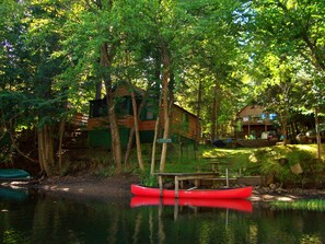 View of cabin from the river