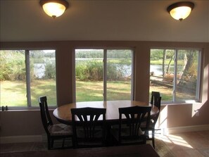 Sun room overlooking Goldsmith Inlet
