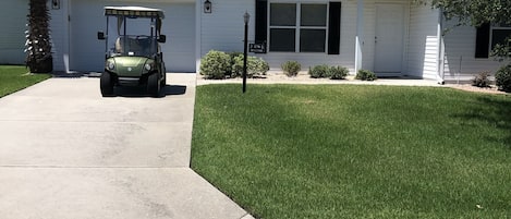 Exterior and golf cart