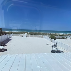 backyard onto beach
