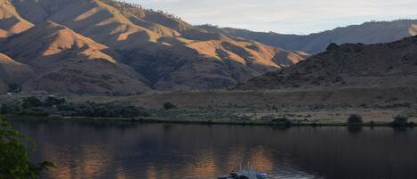 Our dock at sunset.