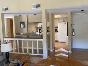 Kitchen from dining area