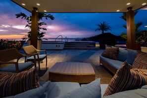 Evenings can be spent swimming, relaxing