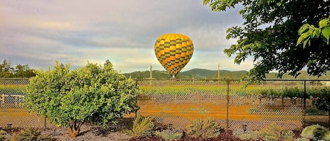 Hot Air Balloons are a common from the house