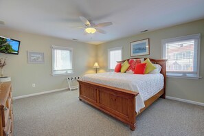 Master bedroom with 2 large closets, one closet is a walk in 