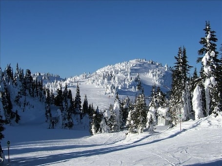 Looking towards Mt Tod from top of Sunburst mountain at Sun Peaks resort