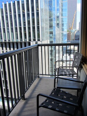 Your balcony overlooking 1st Ave with great city views