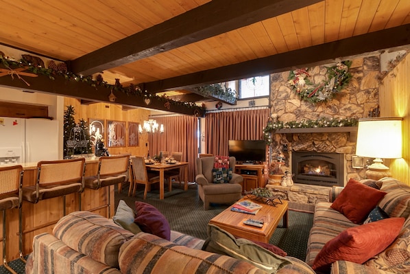 View of Living Room, Breakfast Bar, Dining Room