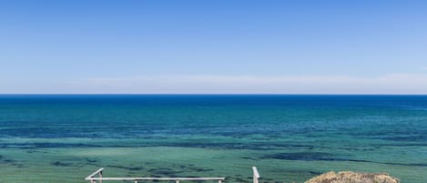 A stunning view of Cape Cod Bay from our front porch.