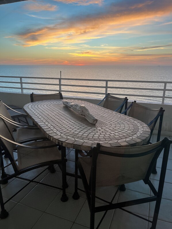 Enjoy sunsets on one of the largest lanais in the building