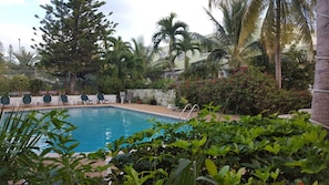 One of three beautiful pools on the property. 