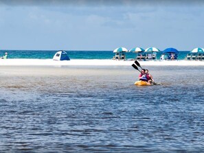 This is one of the largest dune lakes in the world.  Just a 5 minute beach walk.