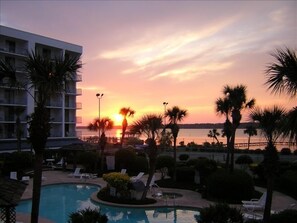 Sunset view from our unit, awesome!