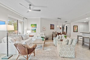 Looking Back into The Large Living Room