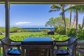 Ocean front lower patio