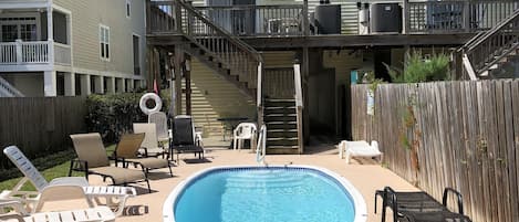 Ocean10 house backyard with private pool.