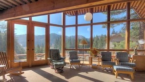View of Squaw Valley Slopes, KT-22, Valley from Living Room/Fireplace Area