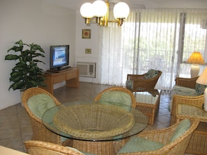 View of Dining/Living Room from kitchen