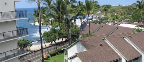 View from front lanai overlooking Kailua-Kona. 