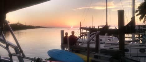 Sunset from the docks