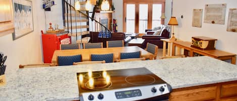 Kitchen View with New Granite/Sink/Faucet 
