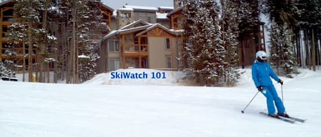 Your dream vacation awaits! Our TRUE ski-in/out access condo, as seen from slope