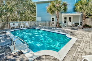 Private pool - not shared with others.  Relax in our lounge & Adirondack chairs!