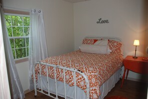 Double sized vintage iron bed