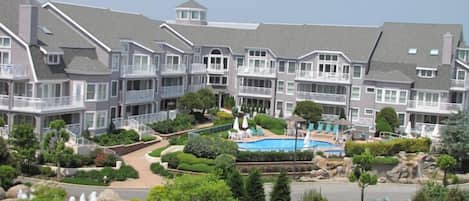 Gardens Building with outdoor pool