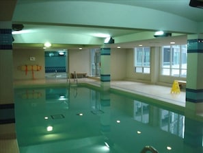 Our 80F indoor pool and jacuzzi