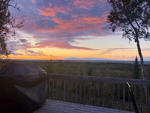 Grill available on the back deck. 