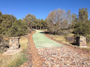 270 ft driveway surrounded by rock handpicked from Eureka Mountain Silverton, CO