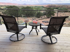 Enjoy the view from our brand new glorious and spacious decks.
