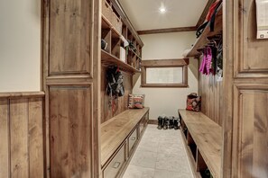 Mudroom off garage entrance
